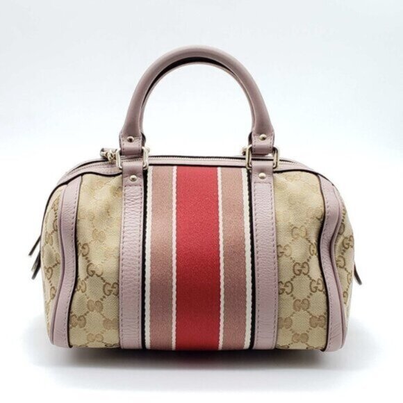 Gucci Canvas Small Vintage Boston Bag 535-101825 - Picture 2 of 14